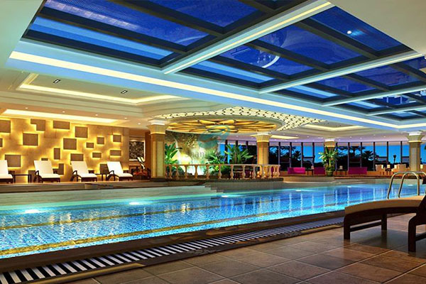 萊蕪雪野海逸山莊度假酒店恒溫泳池設備安裝工程